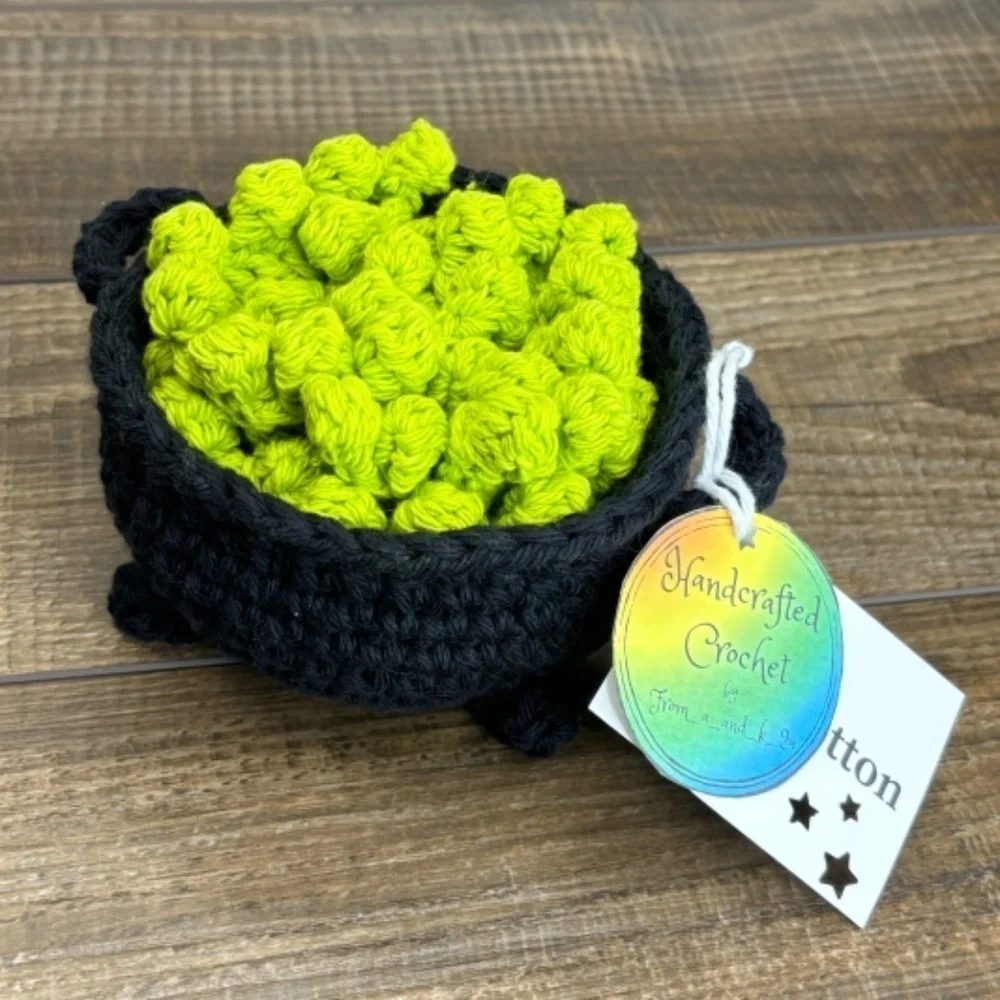 Hand Crafted halloween cauldron
